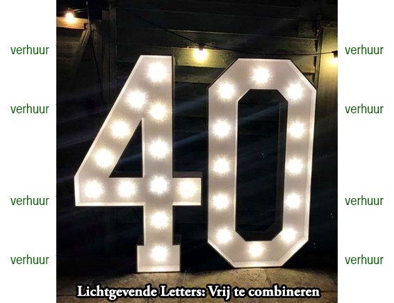 40 Lichtgevende letters combinatie voorbeeld