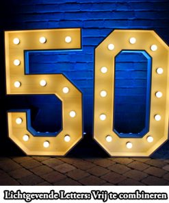 50  Lichtgevende letters combinatie voorbeeld