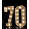 70 Lichtgevende letters combinatie voorbeeld