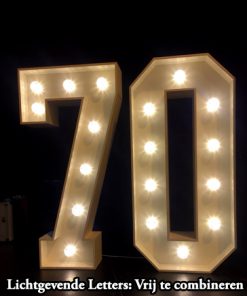 70  Lichtgevende letters combinatie voorbeeld