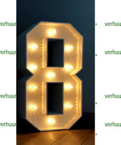 8  Lichtgevende letter/cijfer voorbeeld