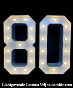 80  Lichtgevende letters combinatie voorbeeld