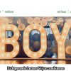 BOY   Lichtgevende letters combinatie voorbeeld