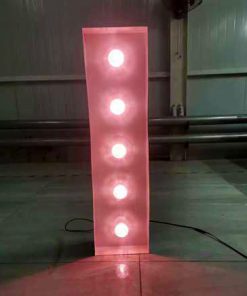 I  Lichtgevende letter/cijfer voorbeeld