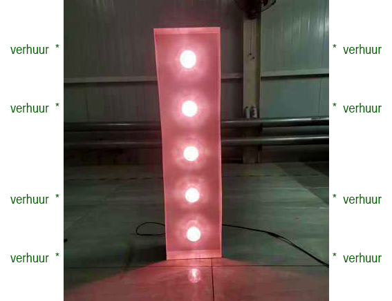 I Lichtgevende letter/cijfer voorbeeld