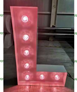 L  Lichtgevende letter/cijfer voorbeeld