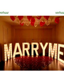 MARRYME  Lichtgevende letter/cijfer voorbeeld