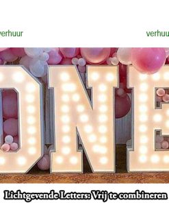 ONE   Lichtgevende letters combinatie voorbeeld