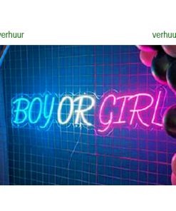 boy or girl neon lichtgevende plaat  TE HUUR