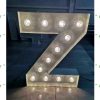 Z Lichtgevende letter/cijfer voorbeeld