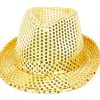 Kojak pailletten hoed goud