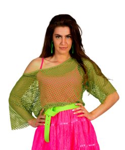 Net tshirt armygreen groen