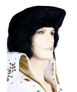 Elvis kuif zwarte pruik