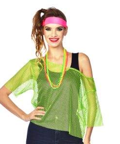 Net tshirt fluo neon groen 