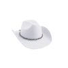 Cowboyhoed vilt wit