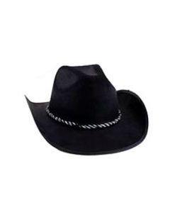 Cowboyhoed vilt zwart