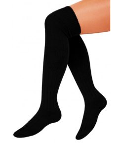 Voetbalkousen effen zwart