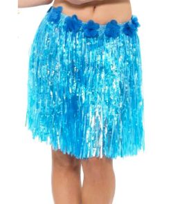 hula hula hawai rokje blauw