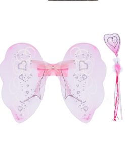 Vlinder set vleugels rokje tiara feeenstok