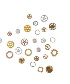 Steampunk tandwielen ijzer 24stk