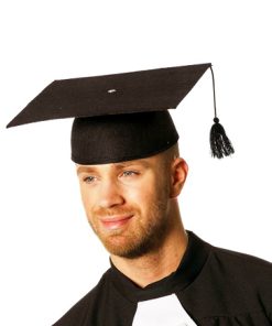 afstudeerhoed zwart