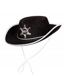 cowboyhoed kind zwart