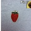 Pin Aardbei rood