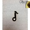 Pin Muzieknoot zwart