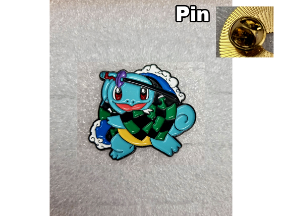 PIN Pokemon x Demon slayer squirtle