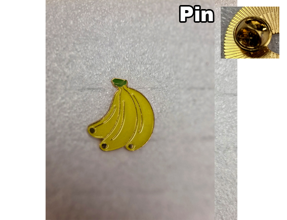 Pin Bananen geel