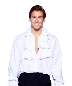 Piratenhemd wit markies