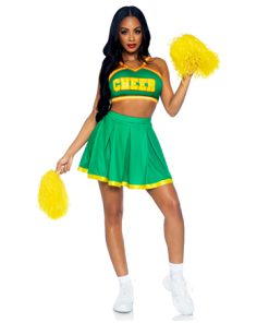 Chearleader groen geel 