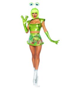 Beam me up alien rave babe groen 