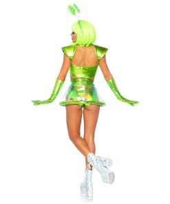 Beam me up alien rave babe groen 