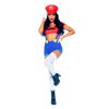 Mario gamer babe blauw rood