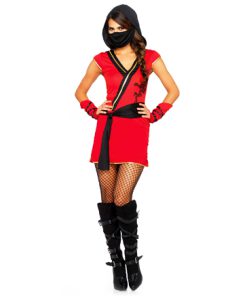 Ninja rood vrouwelijk