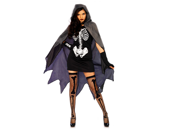 Grim reaper pietje de dood jurk skelet