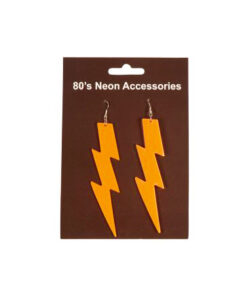 Oorbellen donderslag fluo oranje