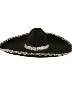 Sombrero zwart zilver