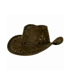 Cowboyhoed suede bruin