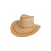Cowboyhoed suede lichtbruin beige