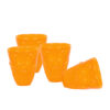 Shotglaasjes skull oranje. Set van 4