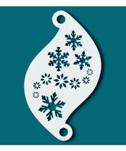Face paint stencil snowflakes