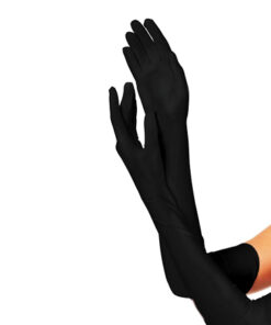 Zwarte lange handschoenen 