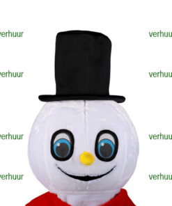 TE HUUR Mascotte Sneeuwman kostuum