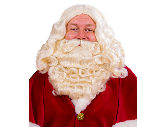 Kerstman baard en pruik kanekalon