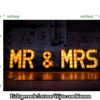 MR&MRS Lichtgevende lettersMR&MRS combinatie voorbeeld