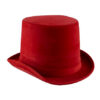 Rode luxe lederlood hoge hoed