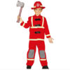 Brandweerman Brandweervrouw verkleedpak rood