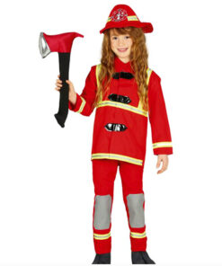 Brandweerman Brandweervrouw verkleedpak rood